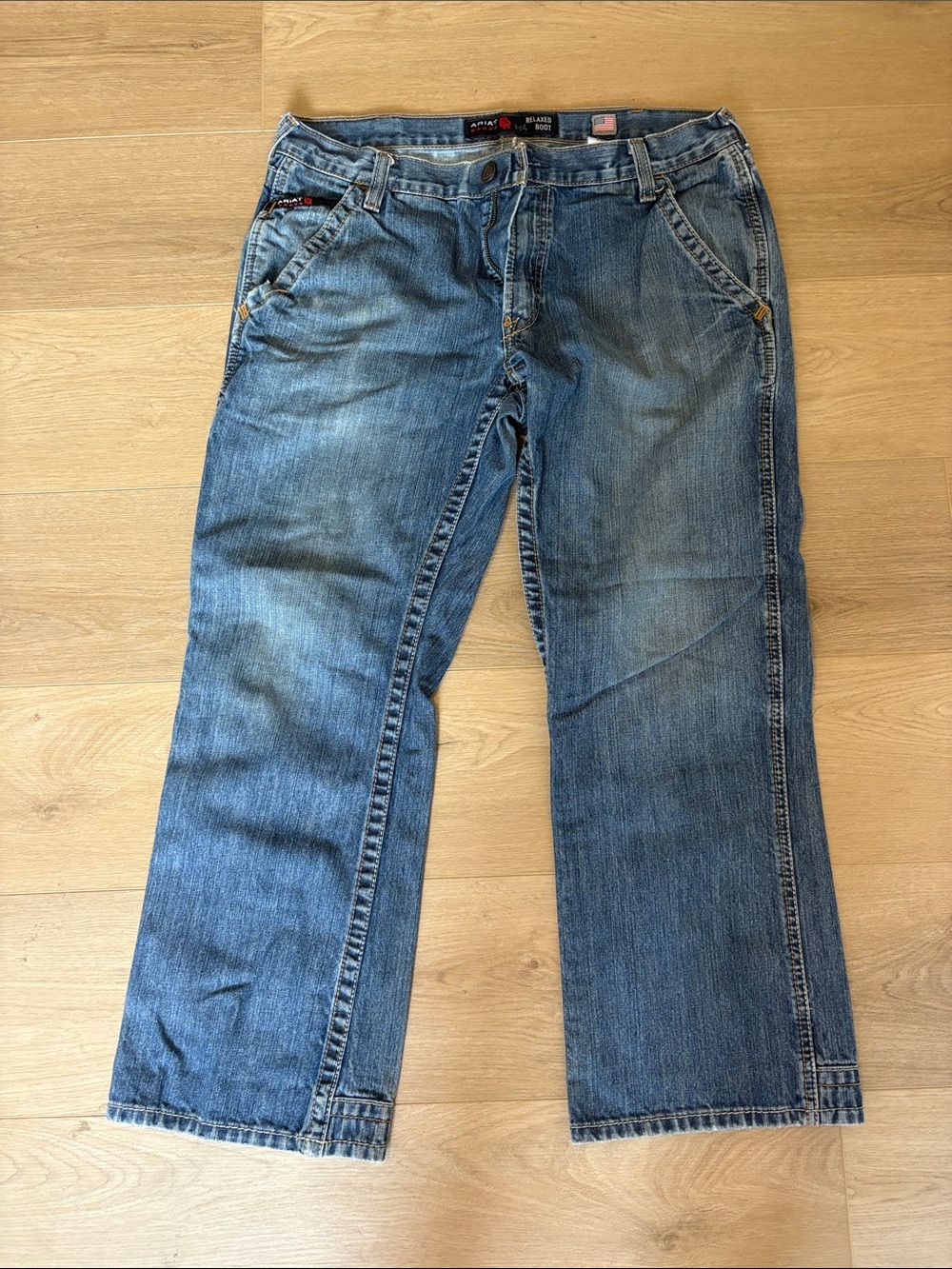 Ariat Men's Relaxed Blue Denim Jeans